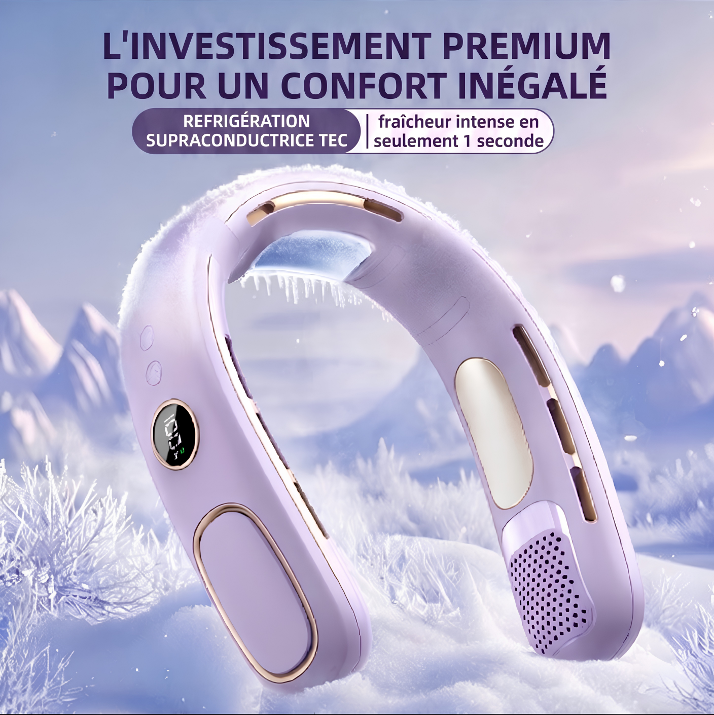 VentoPro Air – Ventilateur Tour de Cou Thermoélectrique Sans Lames | BreezeGo