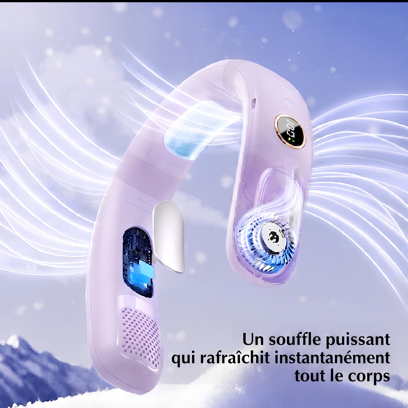VentoPro Air – Ventilateur Tour de Cou Thermoélectrique Sans Lames | BreezeGo